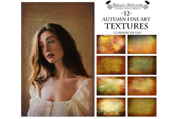 Autumn Fine Art Textures, Overlays: Enhancing Creativity with Organic Vintage Flair