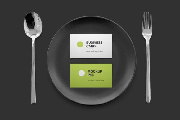 Business Cards on a Ceramic Plate Mockup: A Creative Tool for Designers and Entrepreneurs