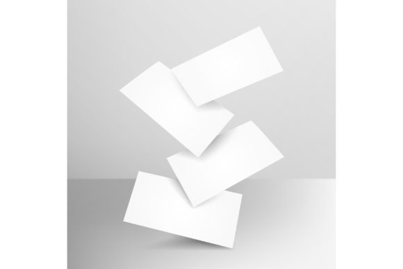 Falling Realistic Business Cards