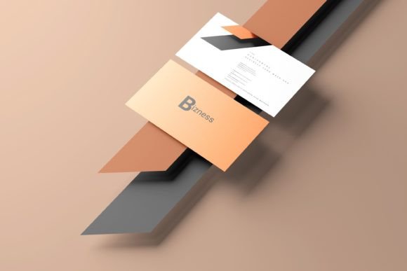 Horizontal Business Cards Mockup: A Professional and Versatile Design Tool