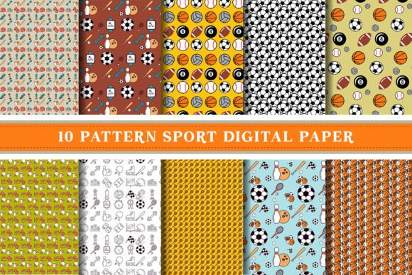 Sport Digital Paper Pattern: A Versatile Tool for Creative Projects