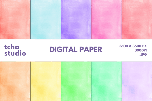 Watercolor Background Digital Papers 40: A Versatile Tool for Modern Creativity and Business
