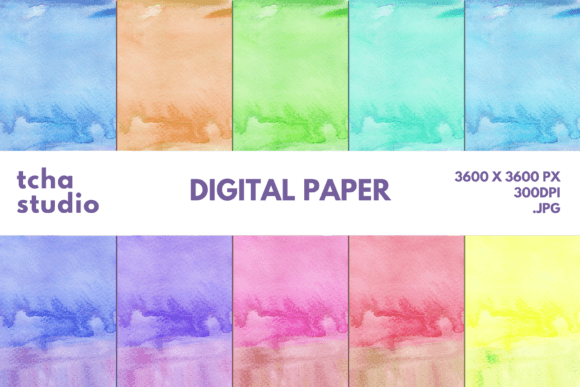 Watercolor Background Digital Papers 5: A Strategic Tool for Creative and Business Success