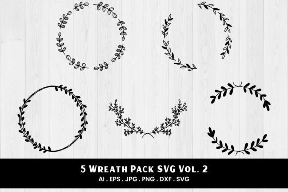 Wreath Pack SVG Vol. 2 5 Variations